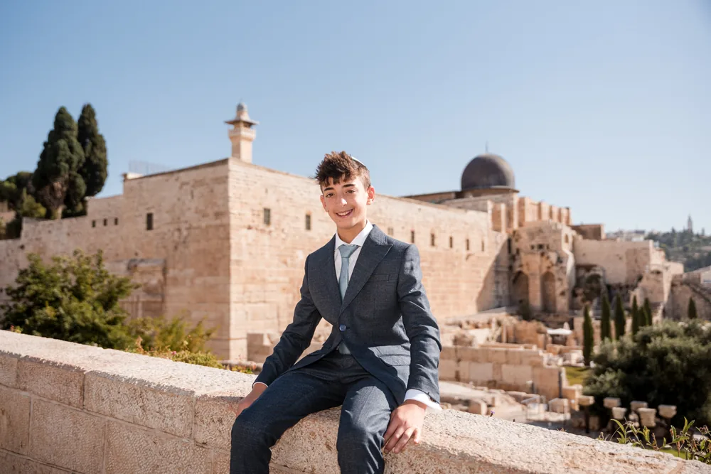 Retratos de bar mitzvá en Jerusalén